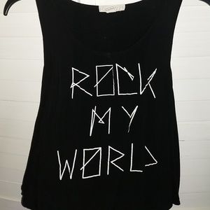 "Rock My World" Graphic Tank